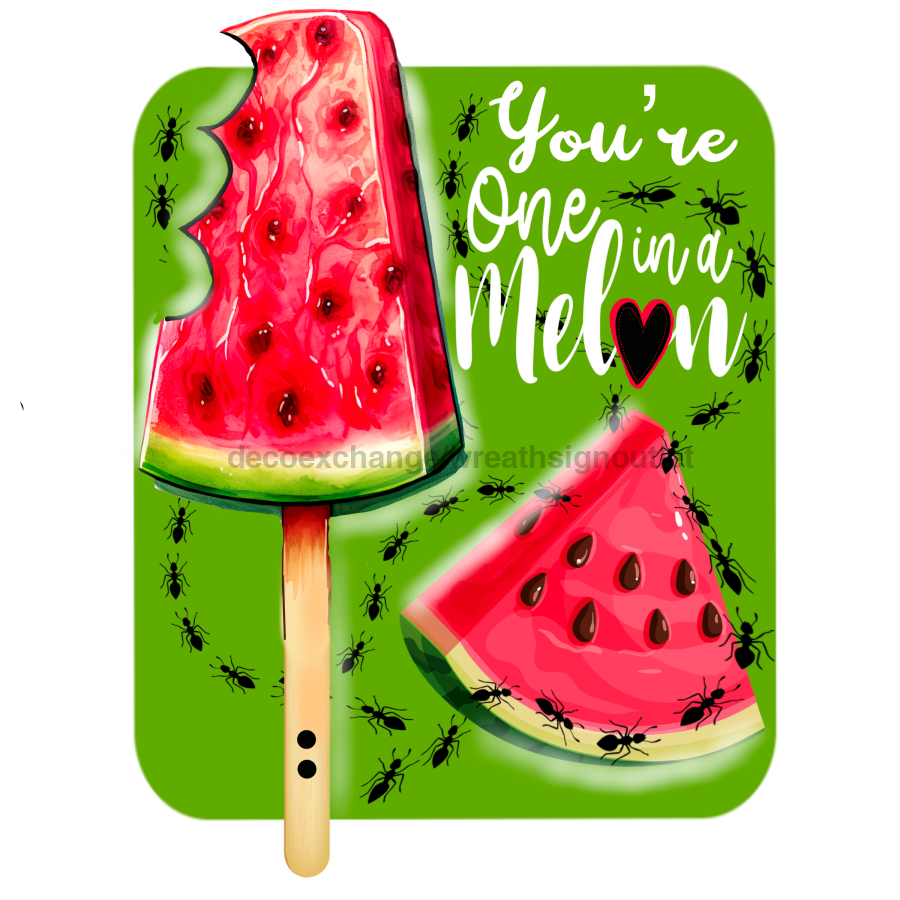 Watermelon 13" Wood Bow Backer - BB-W-0128