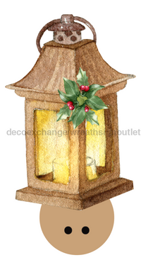 Thumbnail for Winter Lantern 13" Wood Bow Backer - BB-W-0013