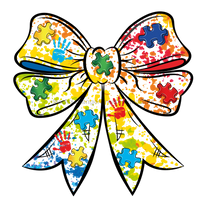 Thumbnail for Bow Door Hanger Autism Coquette Bow wood sign DECOE-W-904787-DH 22‚Äô‚Äô Door Hanger 22‚Äô‚Äô Door Hanger