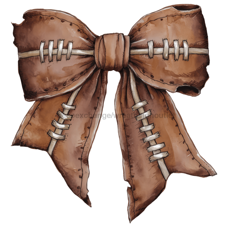 Bow Door Hanger Football Coquette Bow wood sign DECOE-W-904779-DH 22‚Äô‚Äô Door Hanger 22‚Äô‚Äô Door Hanger