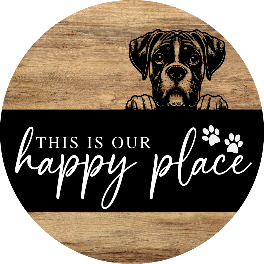 Dog Door Hanger, Hello Brought Treats Door Hanger, DCO-01975-DH, 18" Round Wood