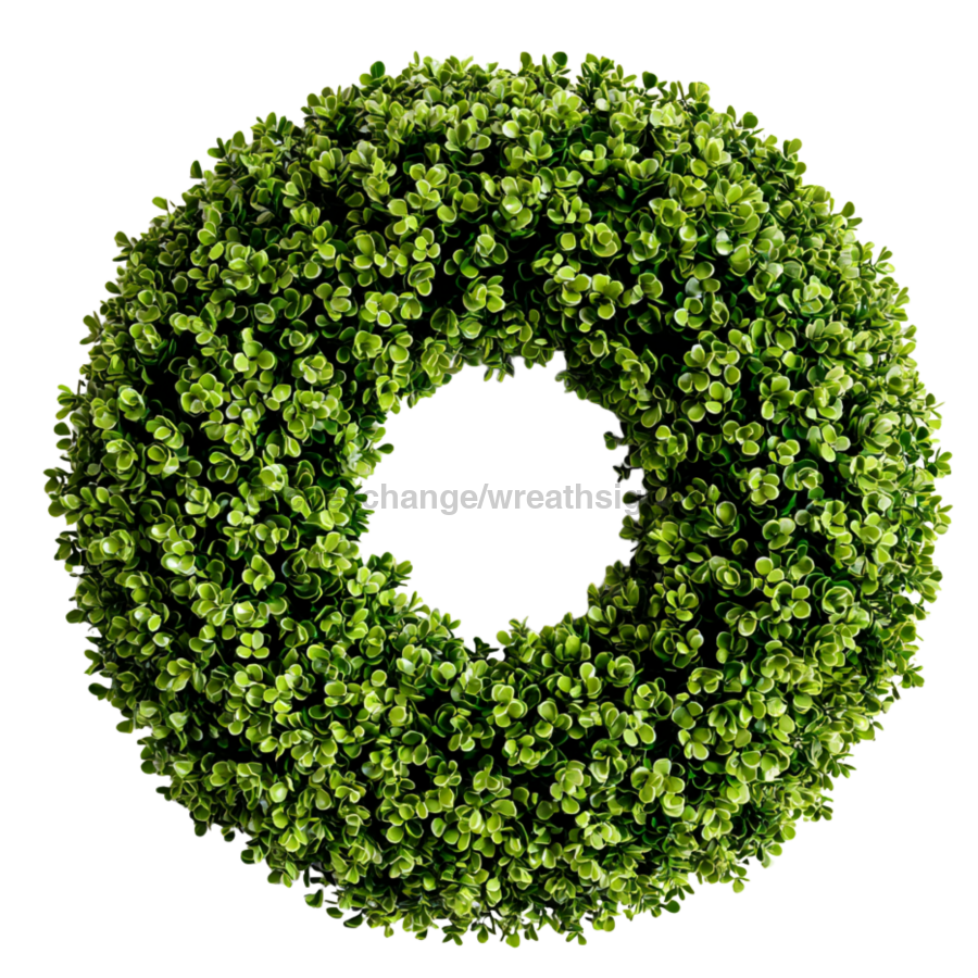 Boxwood Base * UV Print* 22" Wood Door Hanger - DCO-W-00087-DH