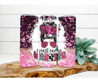Thumbnail for Breast Cancer Tumbler, 20 oz Skinny Tumbler - DECOETUMBLER-176