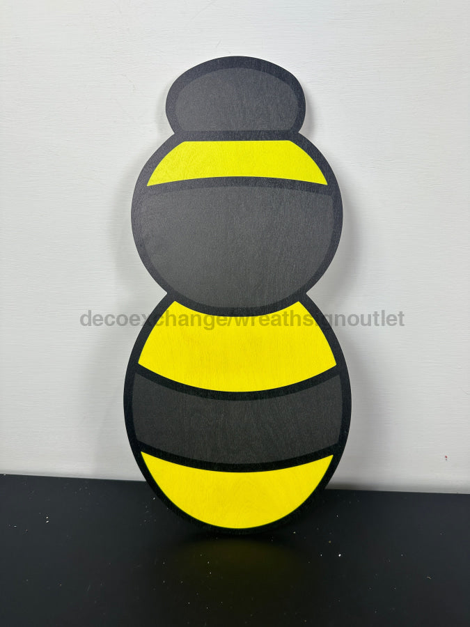 Bumble Bee Body UITC Bug Body Wood Door Hanger - DECOE-W-626-BLACK