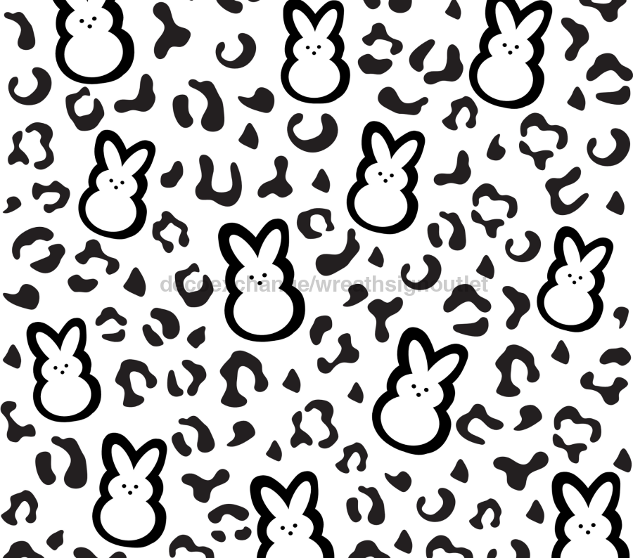 Bunny Tumbler, Peeps and Leopard 20 oz Skinny Tumbler - DECOETUMBLER-281
