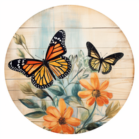 Thumbnail for Butterfly Sign Floral Dco-00848 For Wreath 10 Round Metal