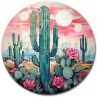 Thumbnail for Cactus Door Hanger Dco - 01336 - Dh 18’ Round Wood