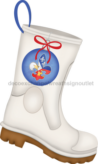 Thumbnail for Cajun Christmas Louisiana 22" Wood Door Hanger - DECOE-W-316-DH