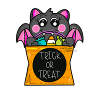 Thumbnail for Candy Bat Wood Wreath Sign Mj-W-00048 14‚Äô