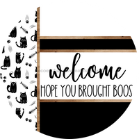 Thumbnail for Cat Door Hanger, Welcome Brought Boos Door Hanger, DCO-01922-DH, 18