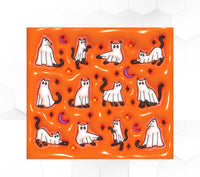 Thumbnail for Cat Halloween Tumbler, 20 oz Skinny Tumbler - DECOETUMBLER-353