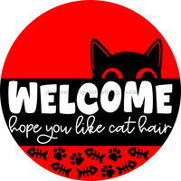 Thumbnail for Cat 18" Wood Door Hanger - DCO-102772-DH