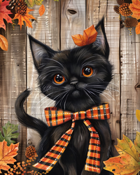 Thumbnail for Cat Sign Fall Dco-01687 For Wreath 8X10’ Metal