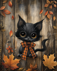 Thumbnail for Cat Sign Fall Dco-01688 For Wreath 8X10’ Metal