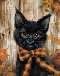 Thumbnail for Cat Sign Fall Dco-01689 For Wreath 8X10’ Metal