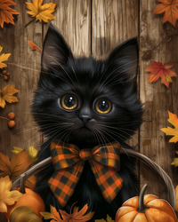 Thumbnail for Cat Sign Fall Dco-01691 For Wreath 8X10’ Metal