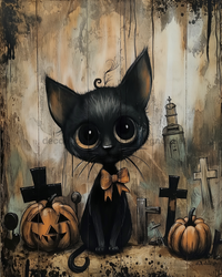 Thumbnail for Cat Sign Fall Dco-01727 For Wreath 8X10’ Metal