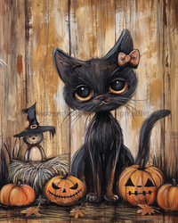 Thumbnail for Cat Sign Fall Dco-01728 For Wreath 8X10’ Metal