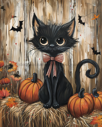 Thumbnail for Cat Sign Fall Dco-01732 For Wreath 8X10’ Metal