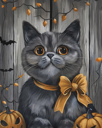 Thumbnail for Cat Sign Fall Dco-01748 For Wreath 8X10’ Metal