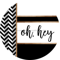 Thumbnail for Chevron Door Hanger, Oh Hey Door Hanger, DCO-01819-DH, 18