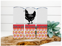 Thumbnail for Chicken Lover Tumbler, 20 oz Skinny Tumbler - DECOETUMBLER-090