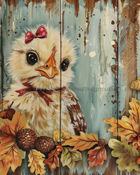 Thumbnail for Chicken Sign Fall Dco-01703 For Wreath 8X10’ Metal