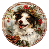 Thumbnail for Christmas Dog 18" Wood Door Hanger - DCO-102730-DH