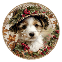 Thumbnail for Christmas Dog 18" Wood Door Hanger - DCO-102733-DH