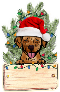 Thumbnail for Christmas Dog Sign Wood Sign Door Hanger Decoe-W-441 22