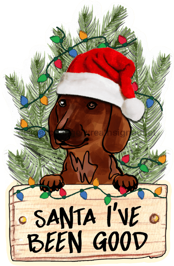 Christmas Dog Sign Wood Sign Door Hanger Decoe-W-445 22