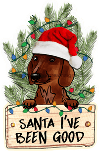 Thumbnail for Christmas Dog Sign Wood Sign Door Hanger Decoe-W-445 22