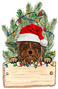 Thumbnail for Christmas Dog Sign Wood Sign Door Hanger Decoe-W-447 22