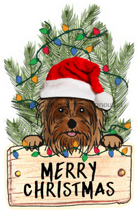 Thumbnail for Christmas Dog Sign Wood Sign Door Hanger Decoe-W-449 22