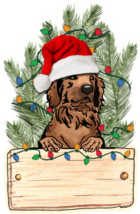 Thumbnail for Christmas Dog Sign Wood Sign Door Hanger Decoe-W-451 22