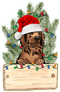 Thumbnail for Christmas Dog Sign Wood Sign Door Hanger Decoe-W-451 22