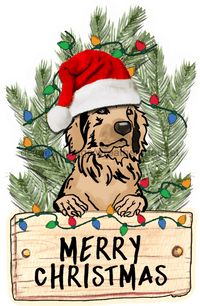 Thumbnail for Christmas Dog Sign Wood Sign Door Hanger Decoe-W-454 22