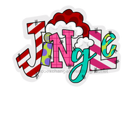 Thumbnail for Christmas Jingle Door Hanger Mj-W-00002 22‚Äô Wood