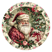 Thumbnail for Christmas Santa 18" Wood Door Hanger - DCO-102675-DH