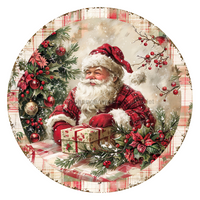 Thumbnail for Christmas Santa 18" Wood Door Hanger - DCO-102681-DH