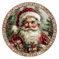 Thumbnail for Christmas Santa 18" Wood Door Hanger - DCO-102684-DH
