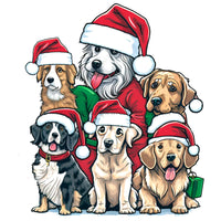 Thumbnail for Christmas Dogs 22" Wood Door Hanger - DECOE-W-903416-DH