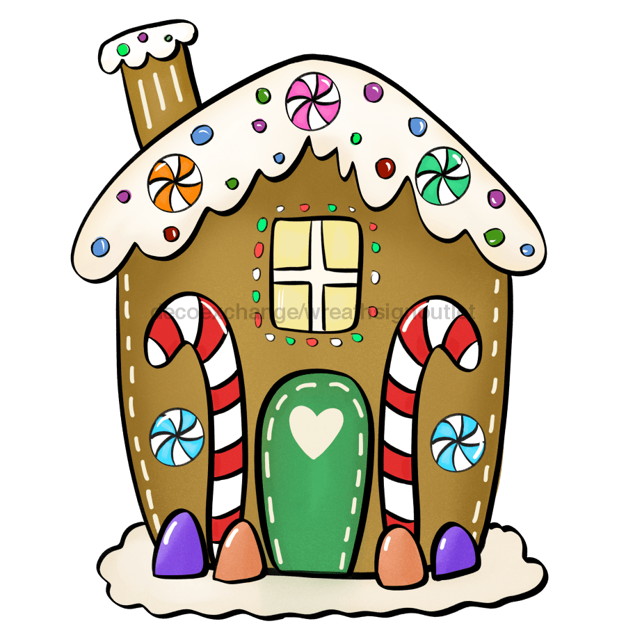 Christmas Sign, Gingerbread House, wood sign, DECOE-W-035 - DecoExchange¬Æ