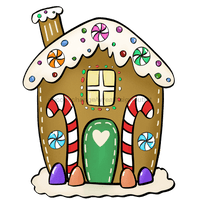 Thumbnail for Christmas Sign, Gingerbread House, wood sign, DECOE-W-035 - DecoExchange¬Æ