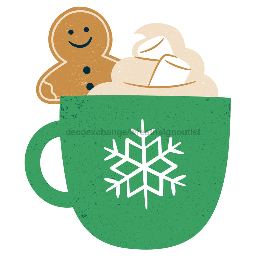 Christmas Hot Cocoa 22" Wood Door Hanger - DECOE-W-903410-DH