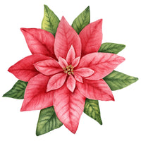 Thumbnail for Christmas Pink Poinsettia 22" Wood Door Hanger - DECOE-W-903432-DH