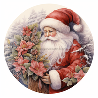 Thumbnail for Christmas Sign, Santa Sign, DCO-00449, Sign For Wreath, 10