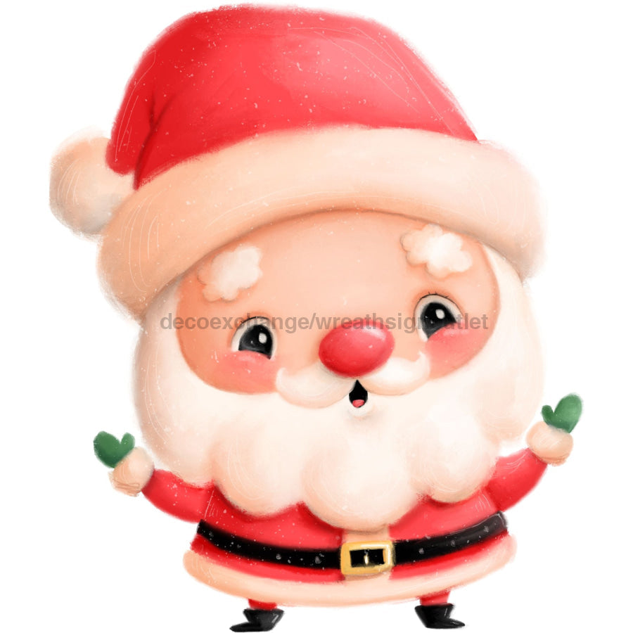 Christmas Santa 22" Wood Door Hanger - DECOE-W-903413-DH