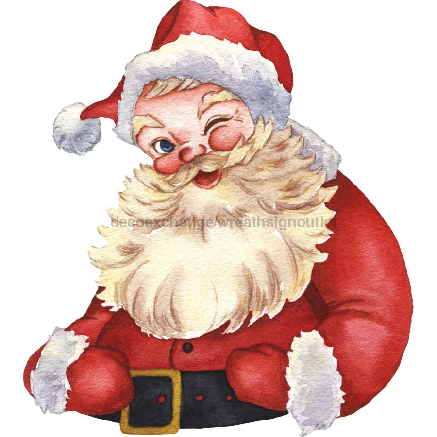 Christmas Santa 22" Wood Door Hanger - DECOE-W-903415-DH