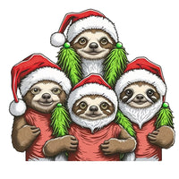 Thumbnail for Christmas Sloths 22" Wood Door Hanger - DECOE-W-903418-DH